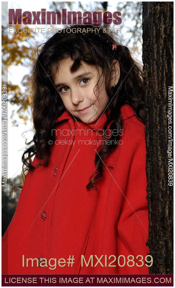 Beautiful Young Girl in Park