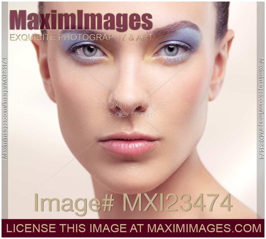 Beautiful Young Woman Closeup Portrait