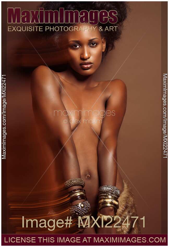 Beautiful Young Woman on Brown Background