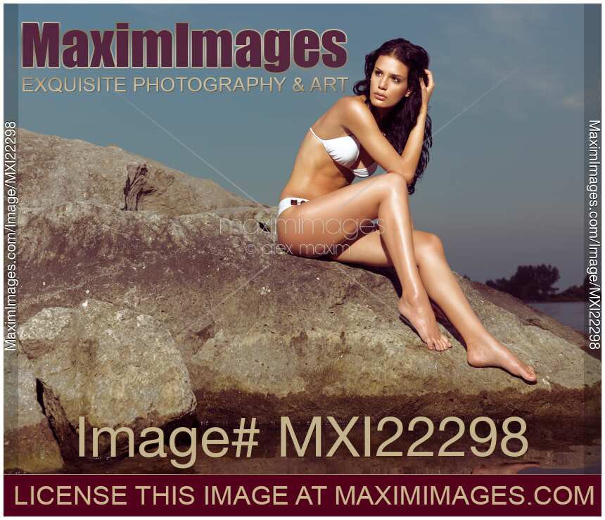 Beautiful Young Woman Wearing Bikini