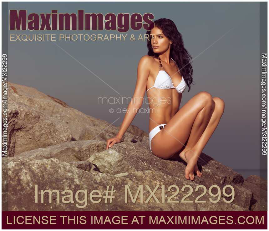 Beautiful Young Woman Wearing Bikini