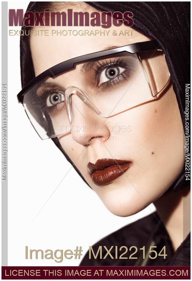 Beautiful Young Woman Wearing Eyeglasses