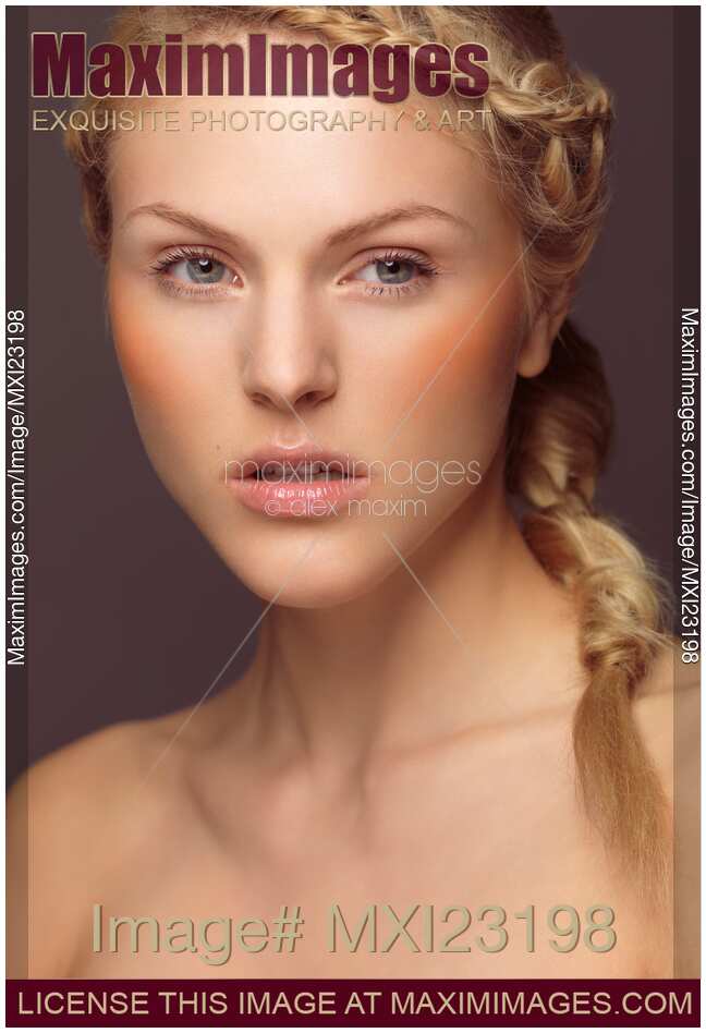 Beautiful Young Woman with a Braid