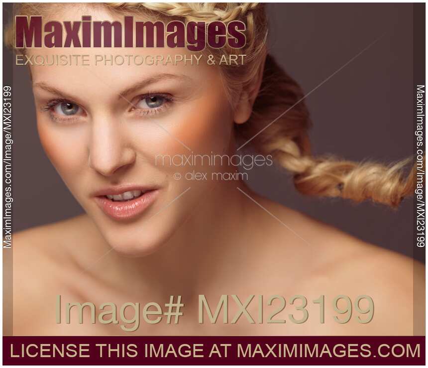 Beautiful Young Woman with a Braid