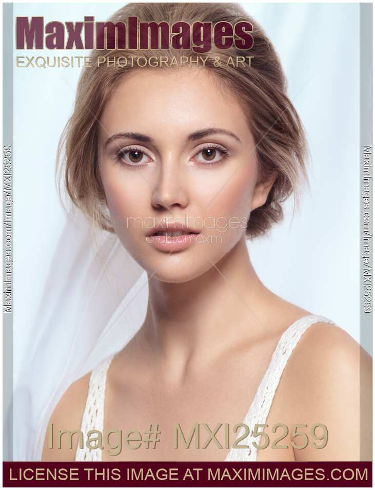 Beauty portrait of young woman with exotic look