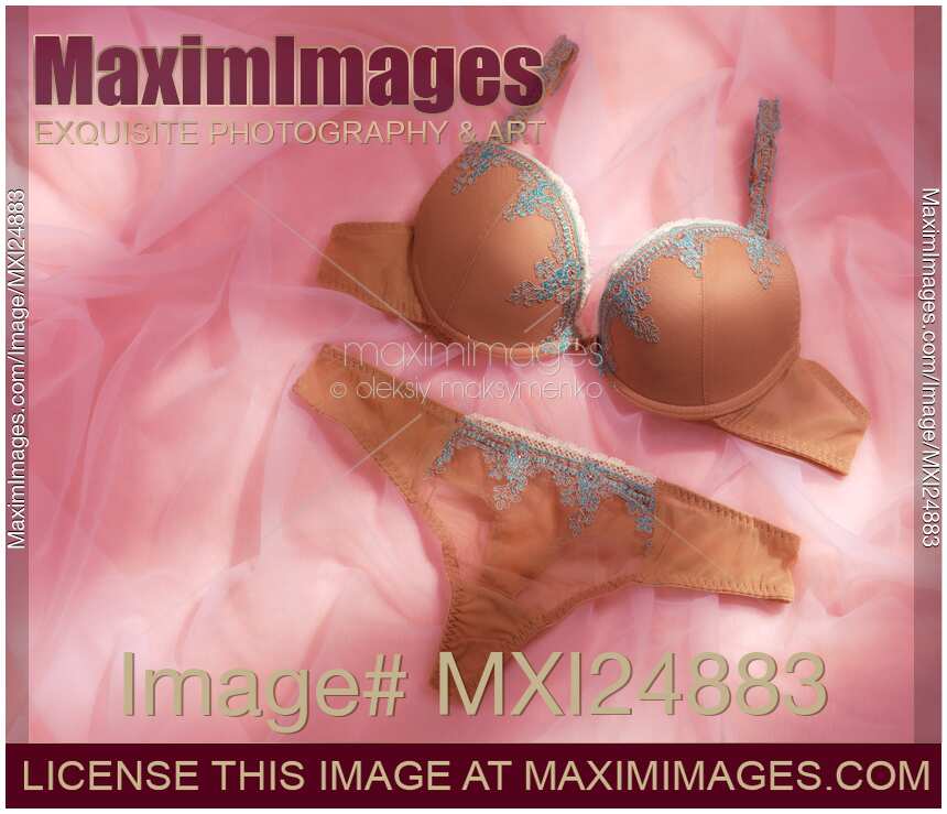 Beige lingerie lace underwear