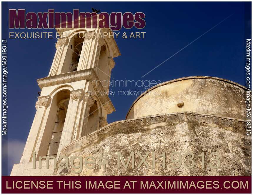 Bell Tower of Timios Stavros Orthodox Church in Cyprus