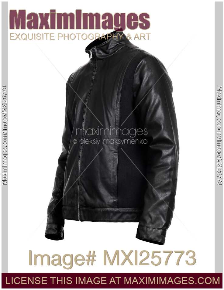 Black leather jacket