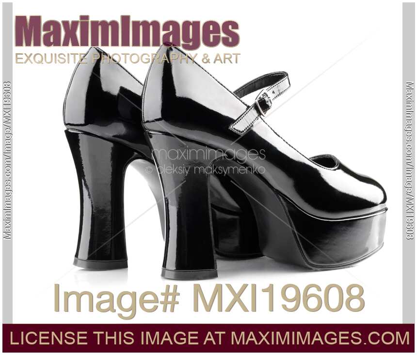 Black Platform High Heels