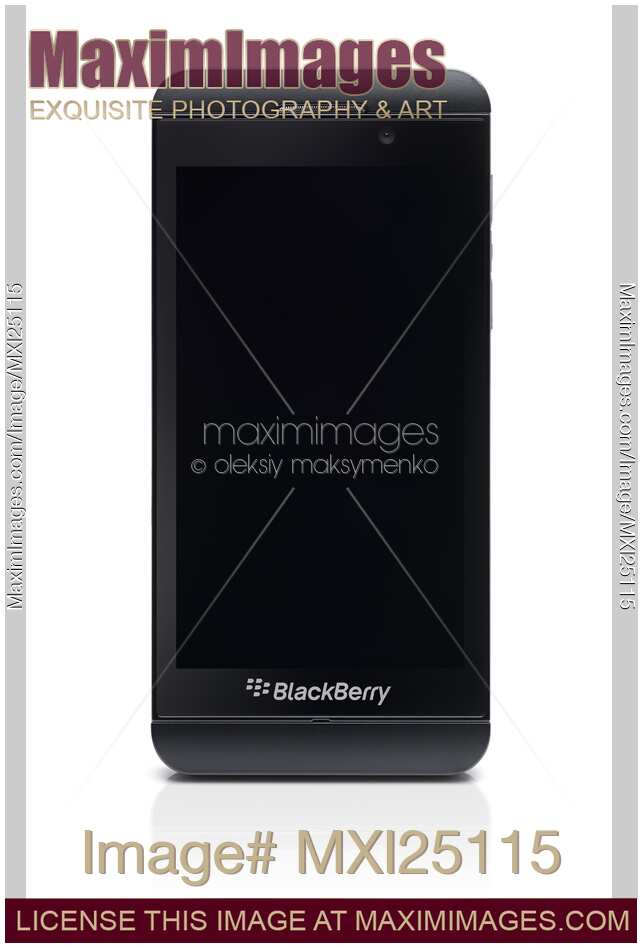 Blackberry Z10 smartphone wiith blank screen