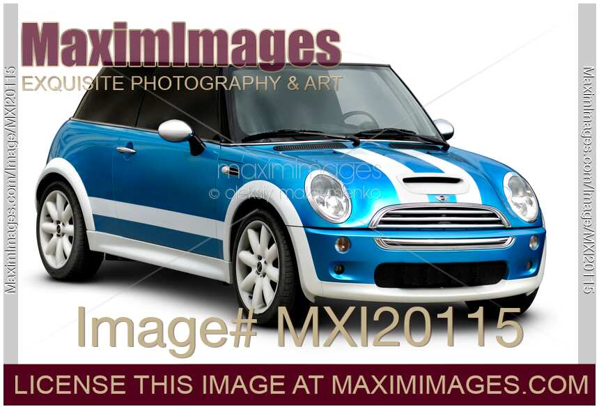 Blue Car Mini Cooper