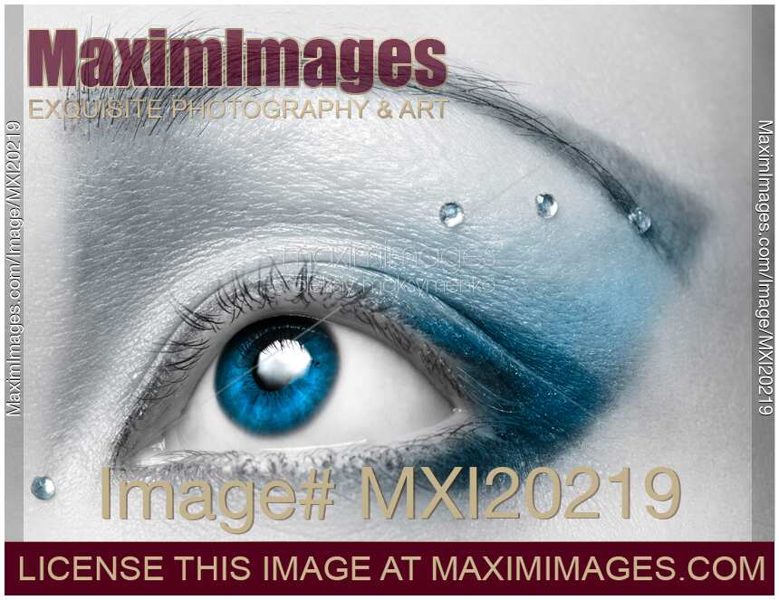 Blue Eye with Artistic Make-up
