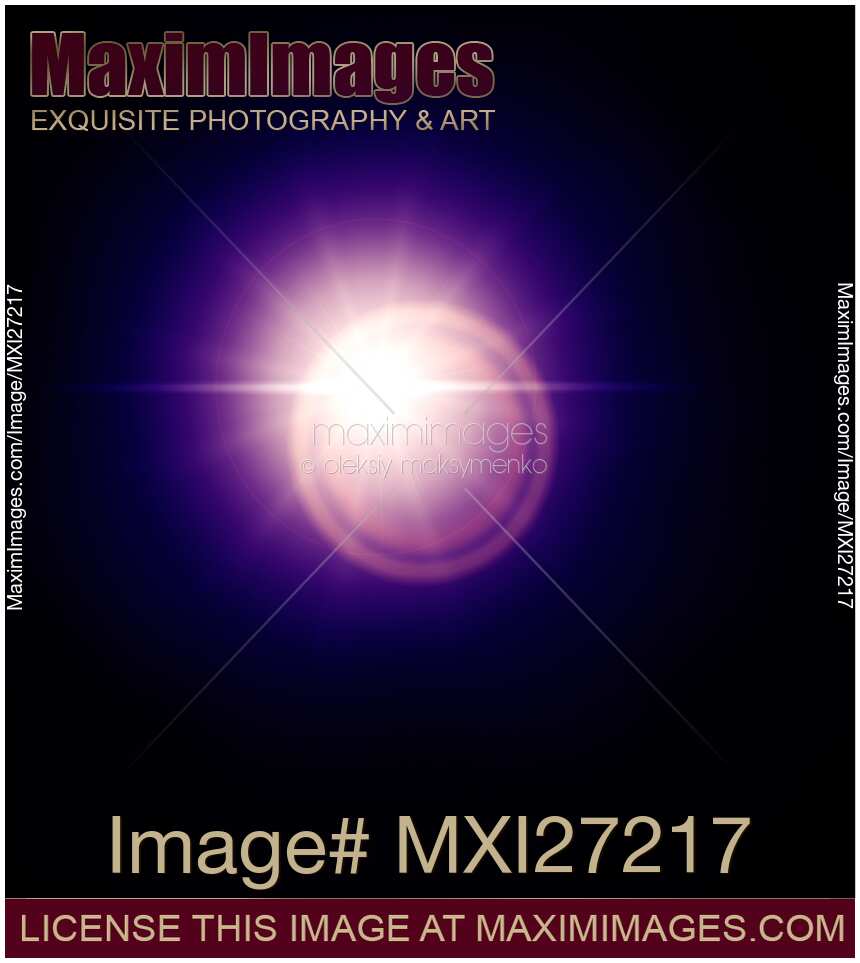 Blue Lens Flare sun effect