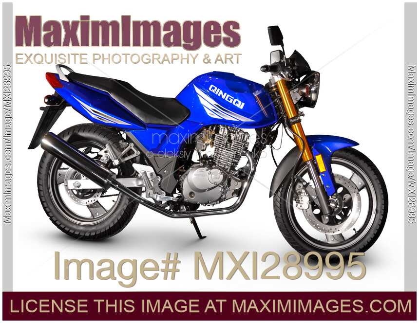 Blue QingQi Motorcycle