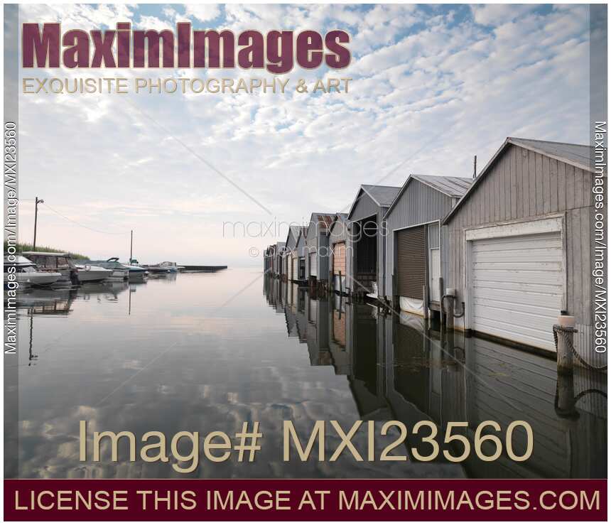 Boat Houses at Lake Erie