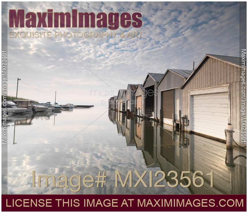 Boat Houses at Lake Erie