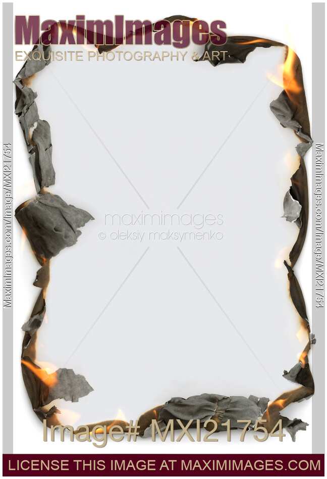 Burning Sheet of Paper