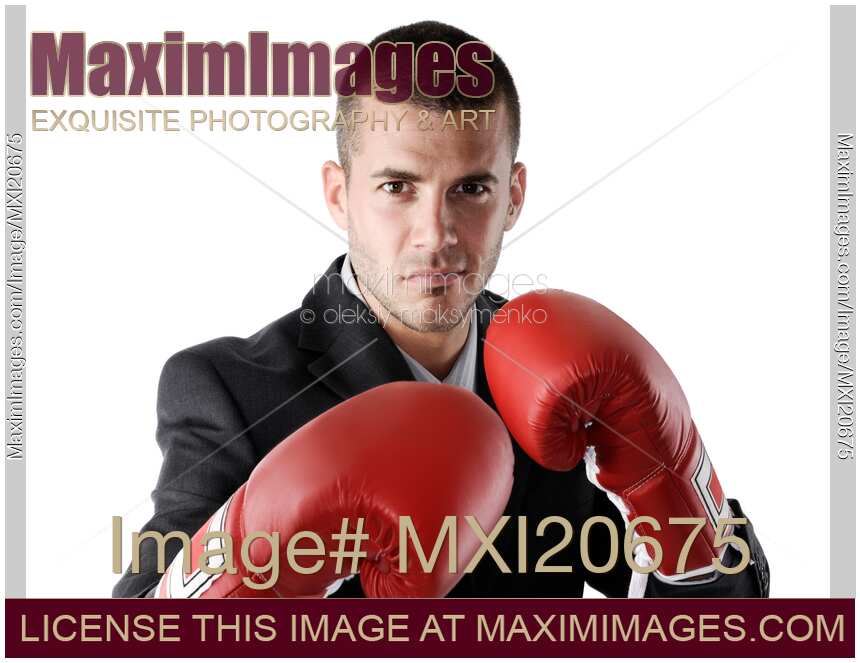 Businessman in Boxing Gloves