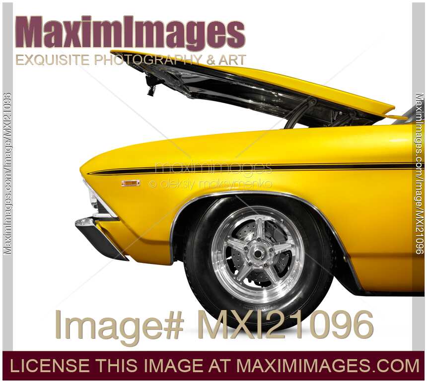 Car with Open Hood