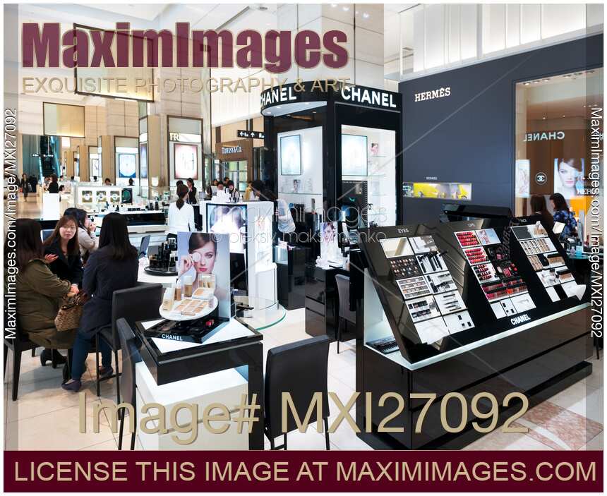 Chanel makeup store display