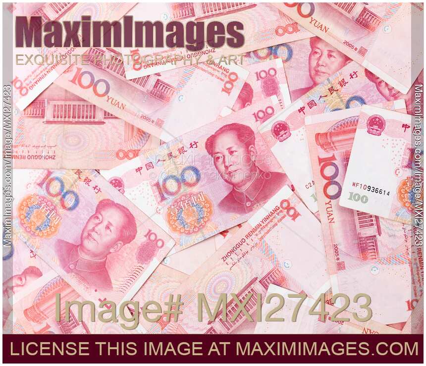 Chinese Yuan bills Renminbi currency