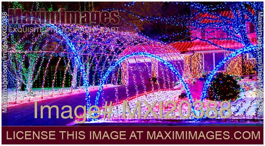 Christmas Lights on a House