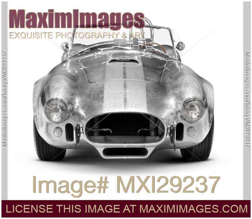 Chrome 1967 Shelby Cobra AC Roadster 427 retro sports car