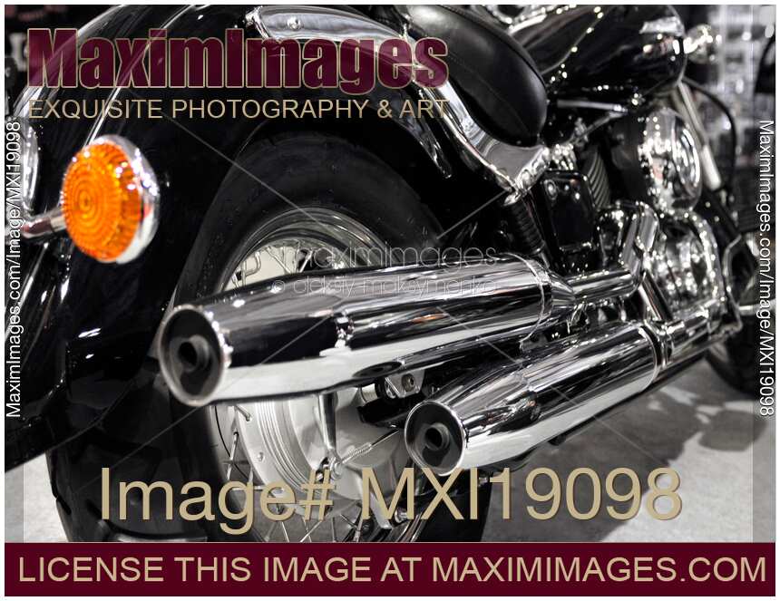 Chromed motorcycle mufflers