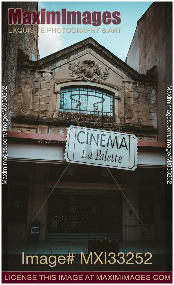 Cinema La Palette old French cinema building