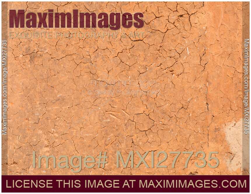 Clay wall of an ancient rural house in China