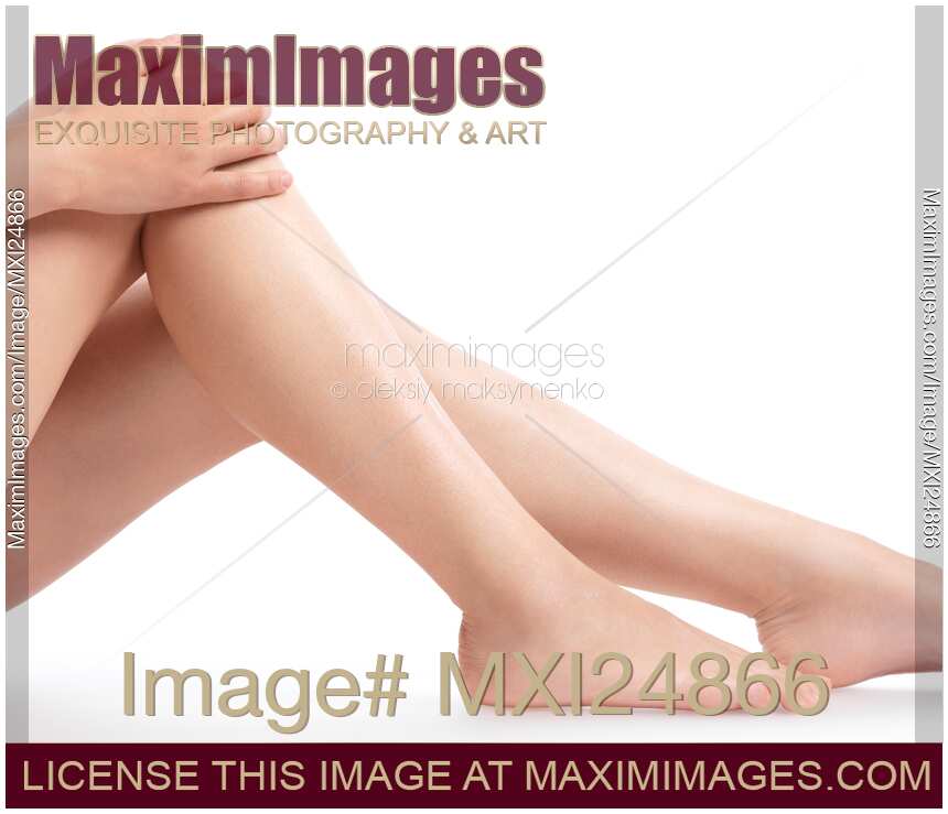 Closeup of Bare Woman Legs and Feet
