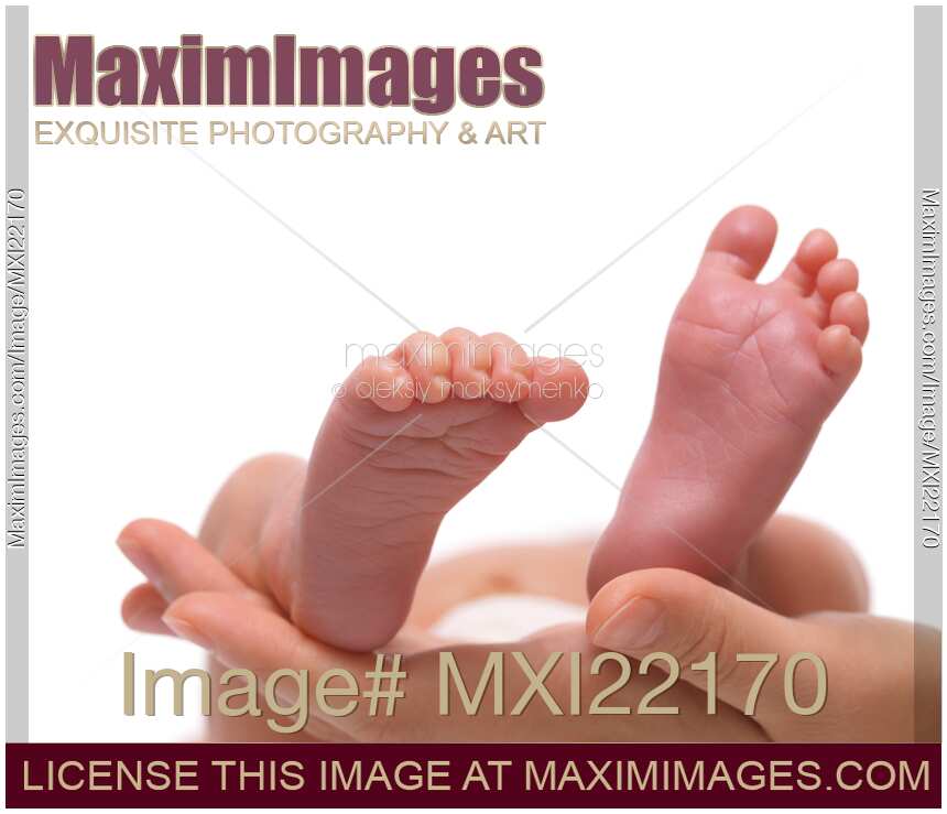 Closeup of Newborn Baby Feet