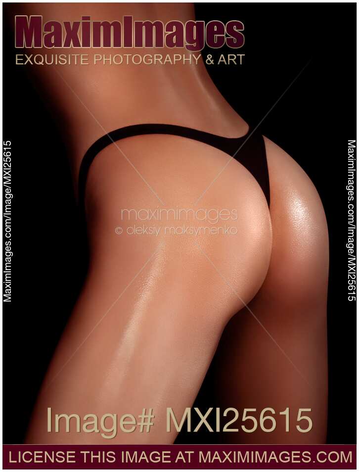 Closeup of sexy fit woman buttocks
