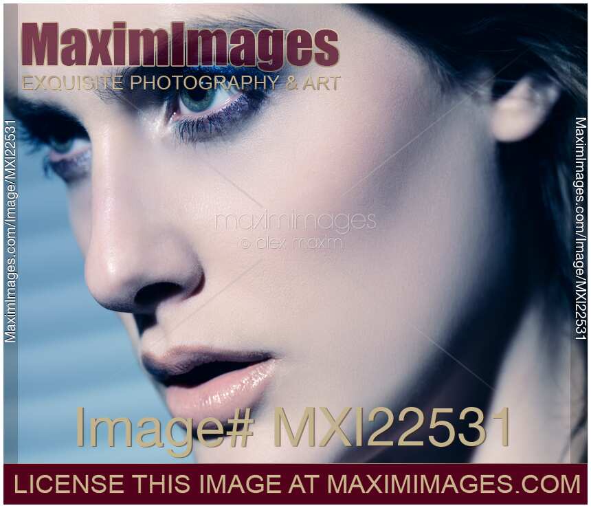 Closeup Portrait of a Beautiful Woman