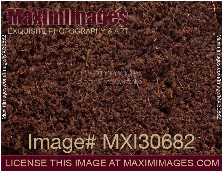 Coconut coir or Coco coir, growing media closeup texture