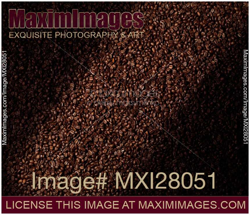 Coffee beans abstract background