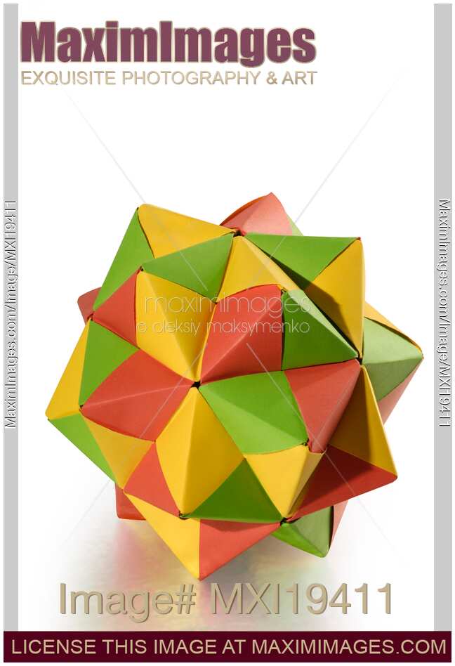 Colorful Origami Paper Sphere