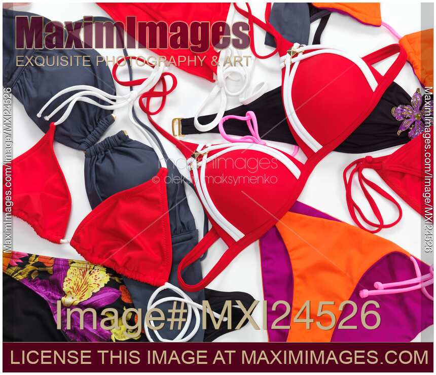 Colorful swimsuits