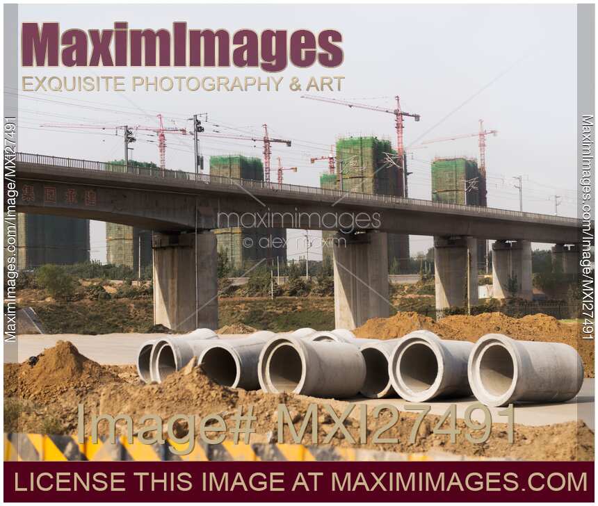 Construction development in Henan China