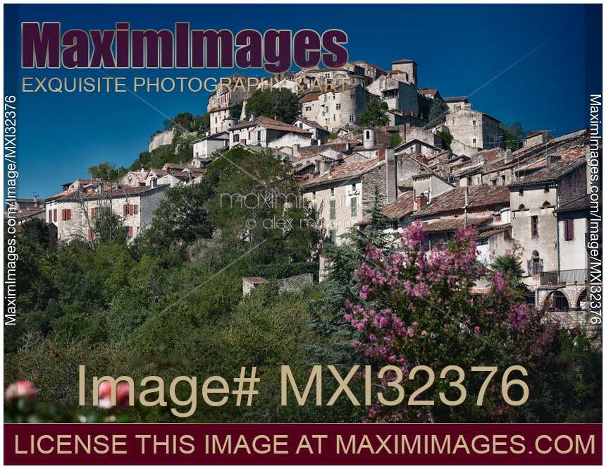 Cordes-sur-Ciel medieval town medieval architecture on top of a hill South of France