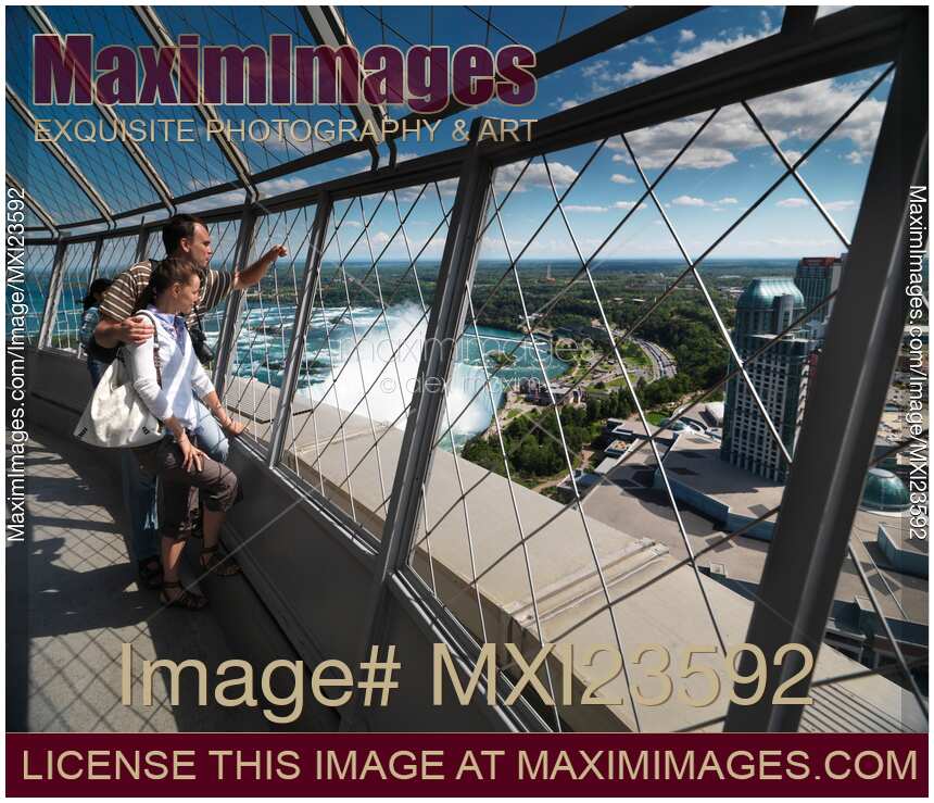 Couple Enjoying View of Niagara Falls