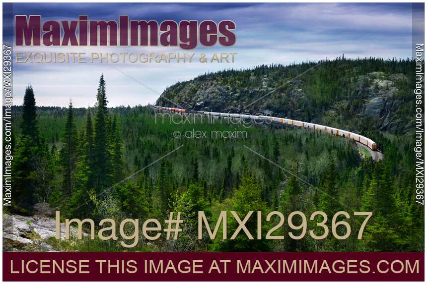 CP Rail train Canadian Pacific Railway Ontario landscape scenery