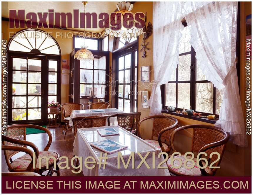 Cute vintage cafe interior