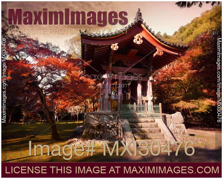 Daigo-ji temple Bell tower in autumn scenery Kyoto