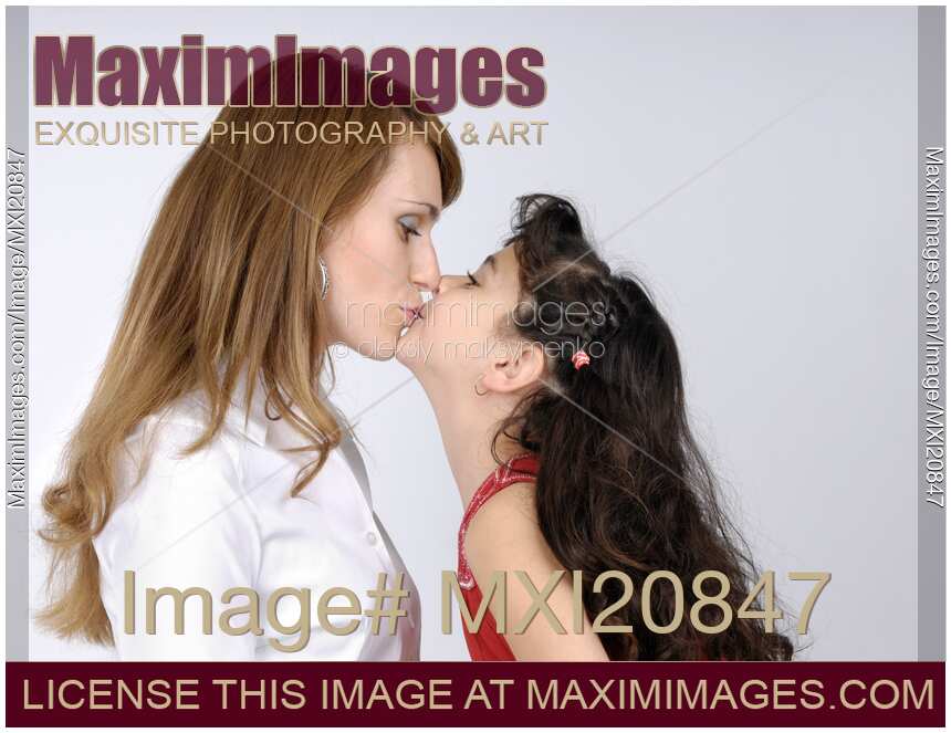 Daughter Kissing Mother