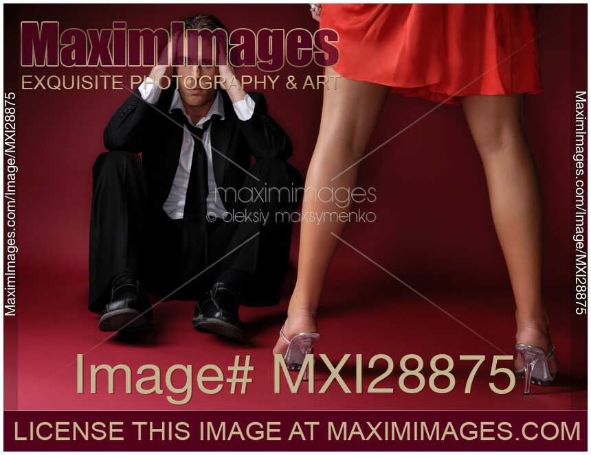 Depressed Young Man and a Woman