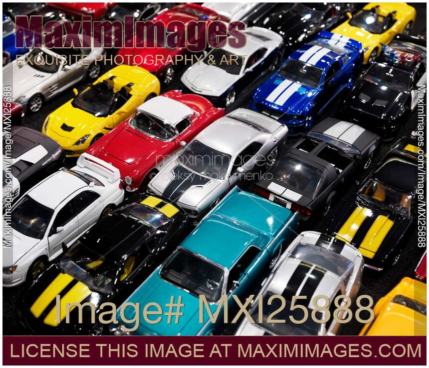 Die-cast toy sports car models