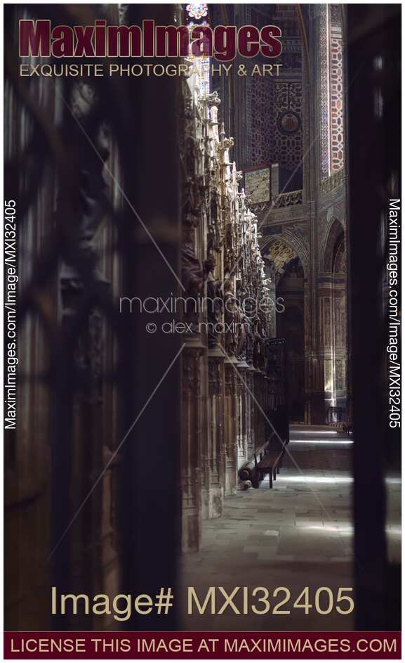 Door to the Chancel behind the rood screen of Albi French Catholic Cathedral
