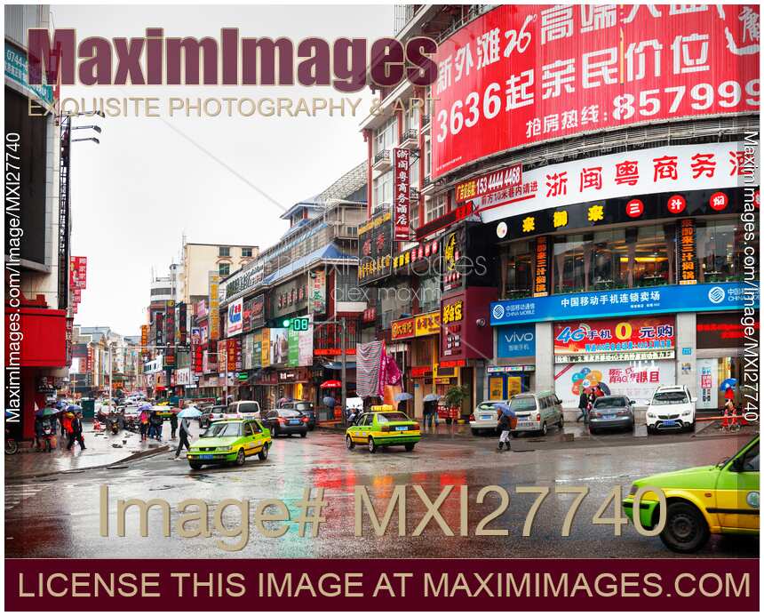 Downtown Zhangjiajie China