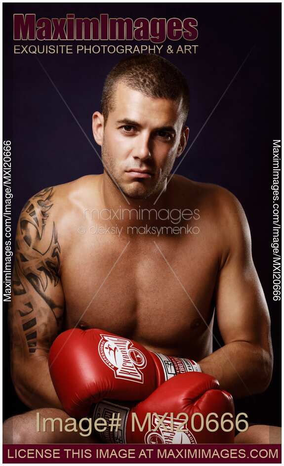 Dramatic Portrait of a Kickboxer